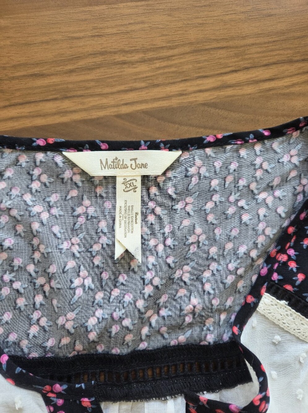 Matilda Jane Make Believe Snow Globe Tunic Peasant Bohemian Cottagecore Top XXL - Picture 7 of 11